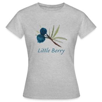 Vigne de myrtille - T-shirt Femme - gris chiné - Devant - AI Model Female 172 dark (172cm)