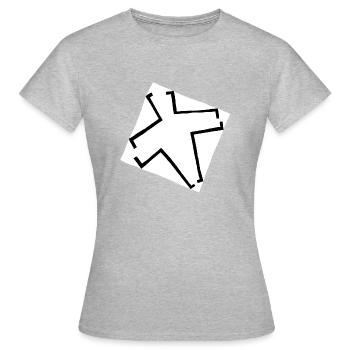 Banner der Bruderschaft - Frauen T-Shirt - Grau meliert - Vorne - AI Model Female 172 dark (172cm)
