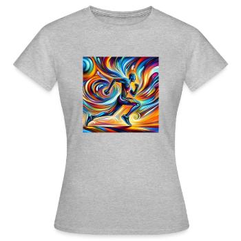 Bishop 2 - Women's T-Shirt - heather grey - Front - AI Model Female 172 dark (172cm)