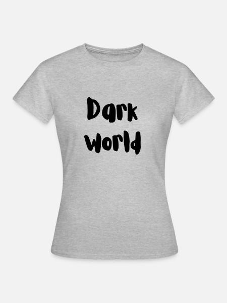 Dark world - Frauen T-Shirt - Grau meliert