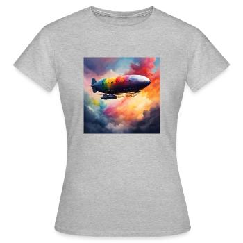 Zeppelin coloured - Women's T-Shirt - heather grey - Front - AI Model Female 172 dark (172cm)