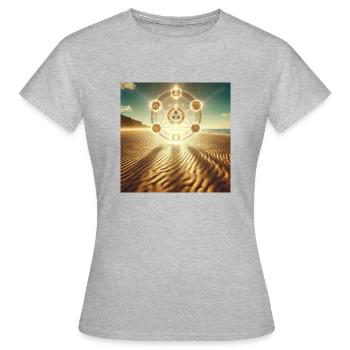 Zauberei - Frauen T-Shirt - Grau meliert - Vorne - AI Model Female 172 dark (172cm)