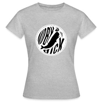 Moby Dick - T-shirt Femme - gris chiné - Devant - AI Model Female 172 dark (172cm)