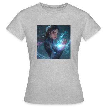 Dragon Qode May - Women's T-Shirt - heather grey - Front - AI Model Female 172 dark (172cm)