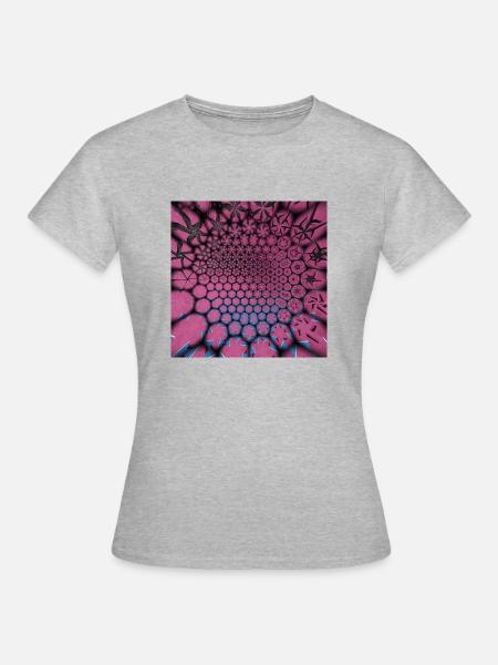 Sternenstaub - Frauen T-Shirt - Grau meliert