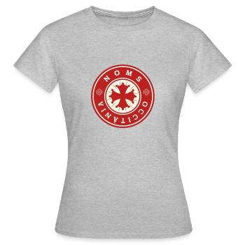 LOGO NÎMES OCCITANIE - T-shirt Femme - gris chiné - Devant - AI Model Female 172 dark (172cm)