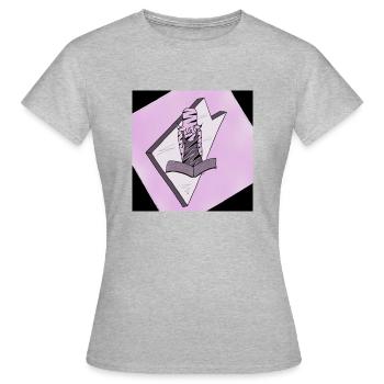 Fantasie Mädchen aus dem Buch - Frauen T-Shirt - Grau meliert - Vorne - AI Model Female 172 dark (172cm)