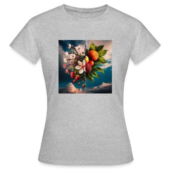 Spring Summer - Women's T-Shirt - heather grey - Front - AI Model Female 172 dark (172cm)