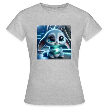étranger - T-shirt Femme - gris chiné - Devant - AI Model Female 172 dark (172cm)