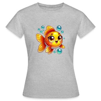 goldfish - Women's T-Shirt - heather grey - Front - AI Model Female 172 dark (172cm)