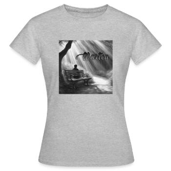 Wait - Women's T-Shirt - heather grey - Front - AI Model Female 172 dark (172cm)