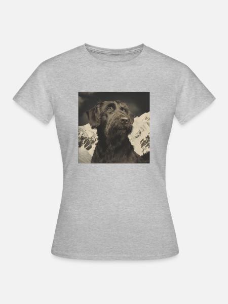 Mountain Dog - Frauen T-Shirt - Grau meliert