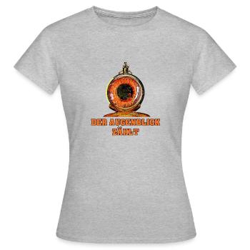 L’instant compte - T-shirt Femme - gris chiné - Devant - AI Model Female 172 dark (172cm)