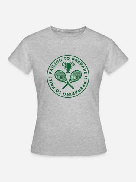 fail to prepare - Frauen T-Shirt - Grau meliert