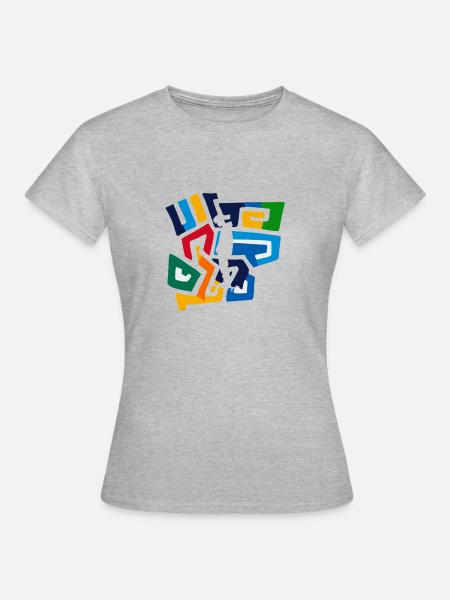 Skaten Skate - Frauen T-Shirt - Grau meliert