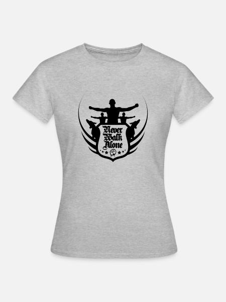 neverwalkalone2 - T-shirt Femme - gris chiné