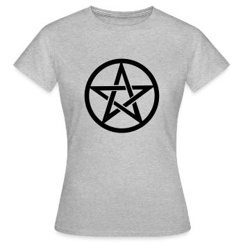 pentagram - Frauen T-Shirt - Grau meliert - Vorne - AI Model Female 172 dark (172cm)