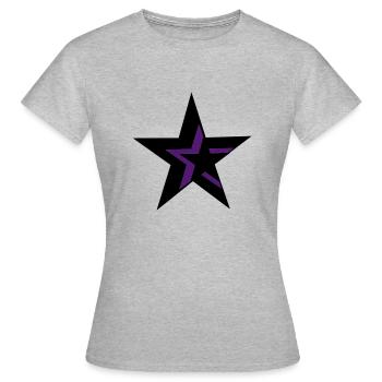 Feminist Star Triplett - Frauen T-Shirt - Grau meliert - Vorne - AI Model Female 172 dark (172cm)