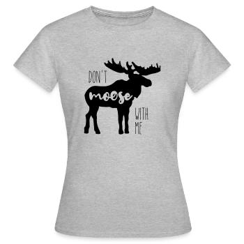 Moose - Frauen T-Shirt - Grau meliert - Vorne - AI Model Female 172 dark (172cm)