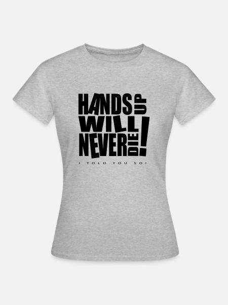 HUWND Logo Klassic - Frauen T-Shirt - Grau meliert