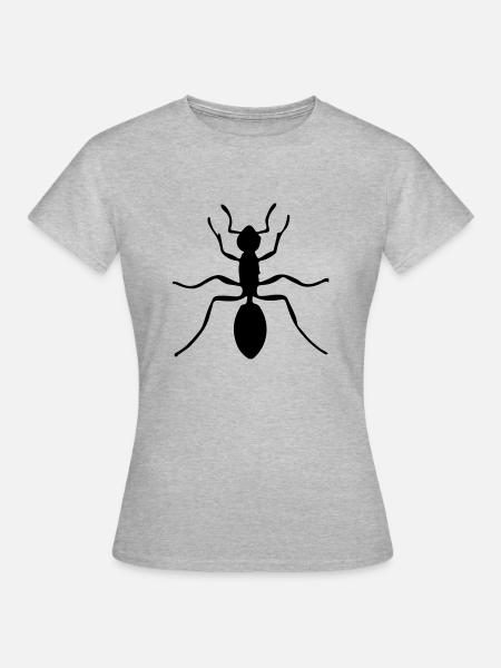 ant - Frauen T-Shirt - Grau meliert