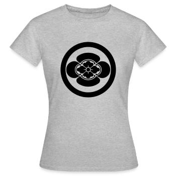 Mokkoumon-Clan - Frauen T-Shirt - Grau meliert - Vorne - AI Model Female 172 dark (172cm)