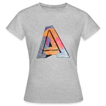 A - T-shirt Femme - gris chiné - Devant - AI Model Female 172 dark (172cm)