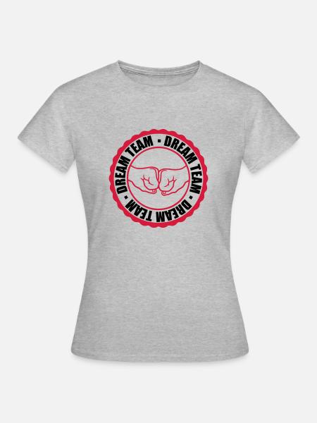 Stempel Dream Team - Frauen T-Shirt - Grau meliert