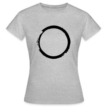 Cercle - T-shirt Femme - gris chiné - Devant - AI Model Female 172 dark (172cm)