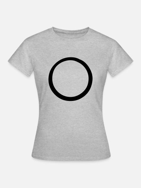 Kreis - Frauen T-Shirt - Grau meliert