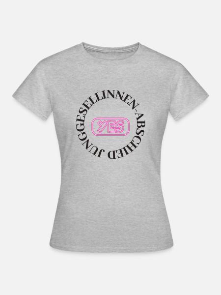 Junggesellinnen-Abschied - Frauen T-Shirt - Grau meliert