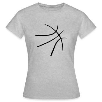 Basketball 04 - Frauen T-Shirt - Grau meliert - Vorne - AI Model Female 172 dark (172cm)