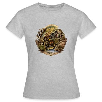 Mein eigener Ozean - Frauen T-Shirt - Grau meliert - Vorne - AI Model Female 172 dark (172cm)