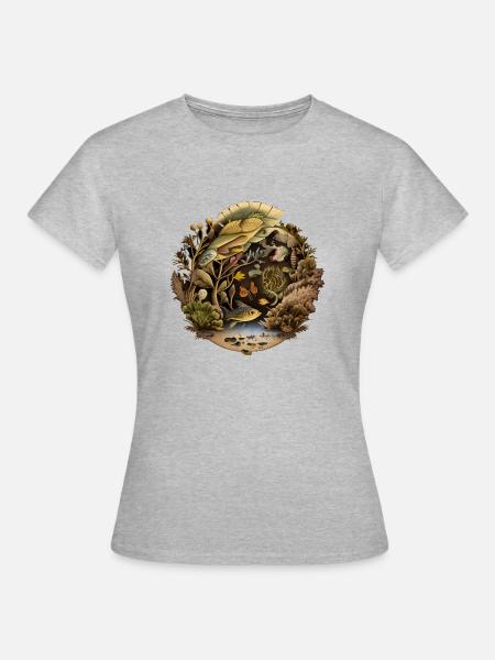 Mein eigener Ozean - Frauen T-Shirt - Grau meliert