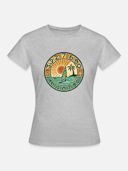 The Vintage Flair Collection - Frauen T-Shirt - Grau meliert