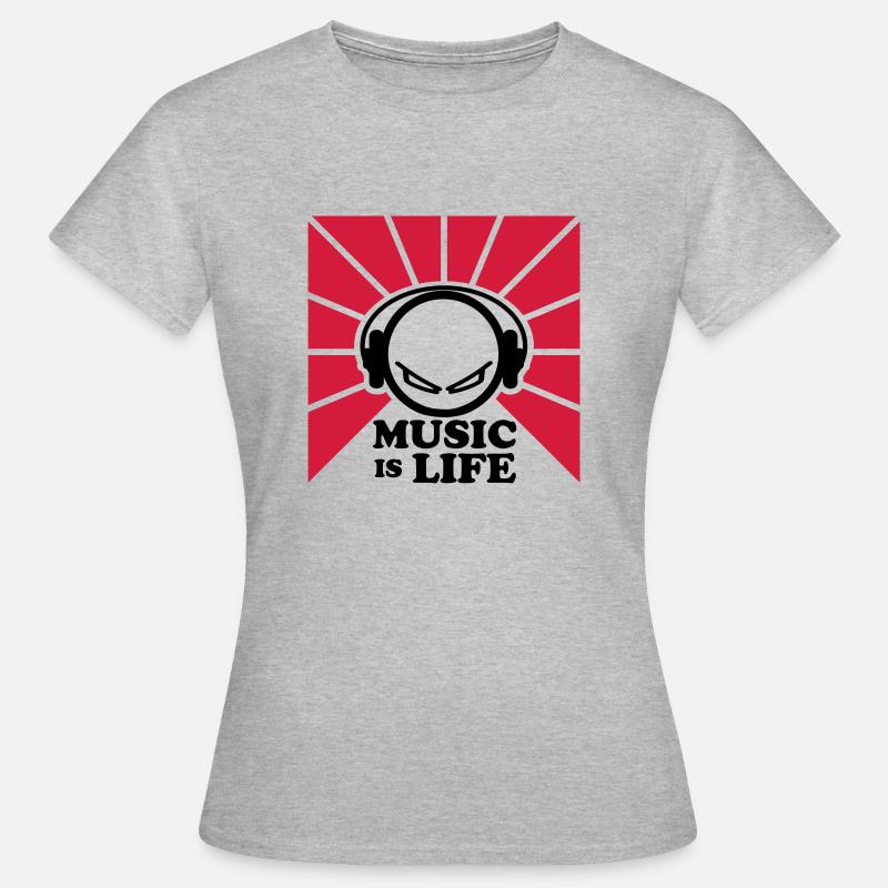 dj - Women's T-Shirt - heather grey