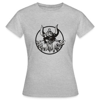 viking - T-shirt Femme - gris chiné - Devant - AI Model Female 172 dark (172cm)