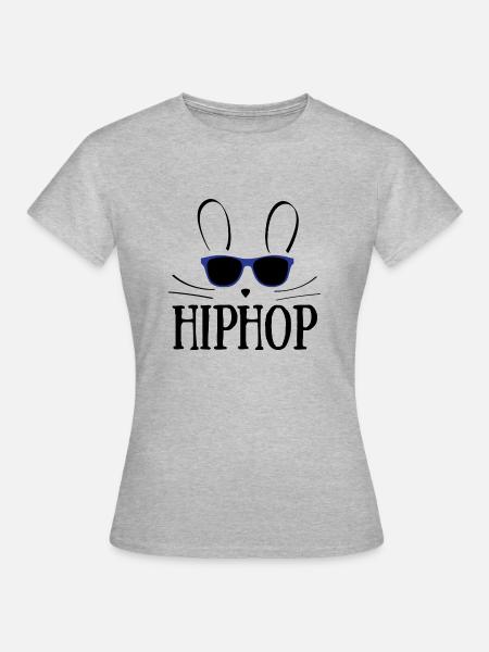 Ostern / Osterhase: Hip Hop - Frauen T-Shirt - Grau meliert