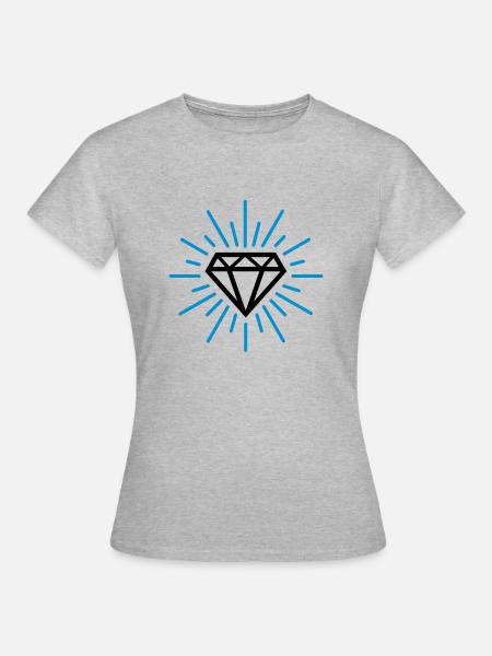 diamond - Women's T-Shirt - heather grey
