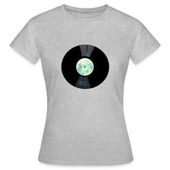 Vinyl - Frauen T-Shirt - Grau meliert - Vorne - AI Model Female 172 dark (172cm)