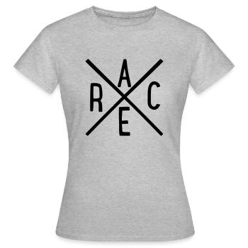 rennen - Frauen T-Shirt - Grau meliert - Vorne - AI Model Female 172 dark (172cm)