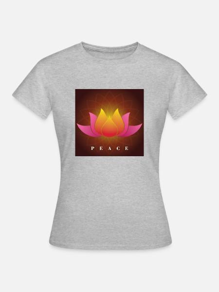 Frieden für alle - Frauen T-Shirt - Grau meliert