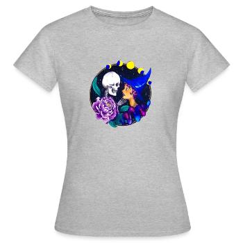 L'amour immortelle - T-shirt Femme - gris chiné - Devant - AI Model Female 172 dark (172cm)