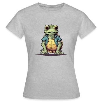 Totu le streum - Frauen T-Shirt - Grau meliert - Vorne - AI Model Female 172 dark (172cm)