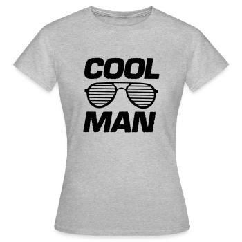 homme cool - T-shirt Femme - gris chiné - Devant - AI Model Female 172 dark (172cm)