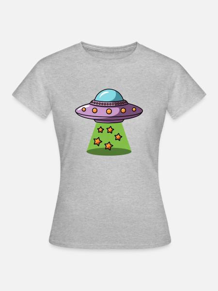Ufo - Frauen T-Shirt - Grau meliert