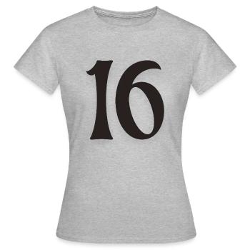 16 - T-shirt Femme - gris chiné - Devant - AI Model Female 172 dark (172cm)