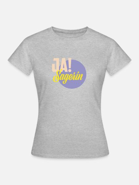 ja Sagerin - Frauen T-Shirt - Grau meliert