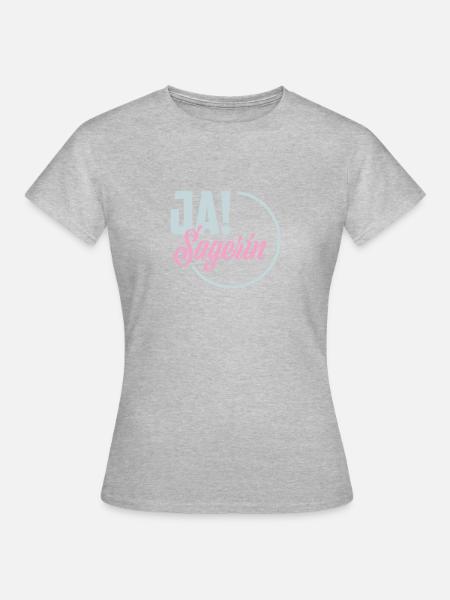 ja Sagerin - Frauen T-Shirt - Grau meliert
