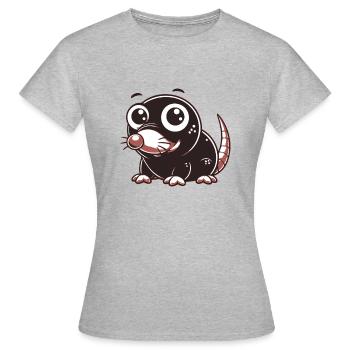 Taille - T-shirt Femme - gris chiné - Devant - AI Model Female 172 dark (172cm)